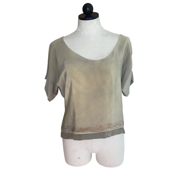 Jordan Vintage Womens Pants Top Duster Set Size Medium Gold Art To Wear - Picture 4 of 8